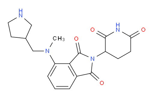 2-(2,6-dioxopiperidin-3-yl)-4-(methyl(pyrrolidin-3-ylmethyl)amino)isoindoline-1,3-dione