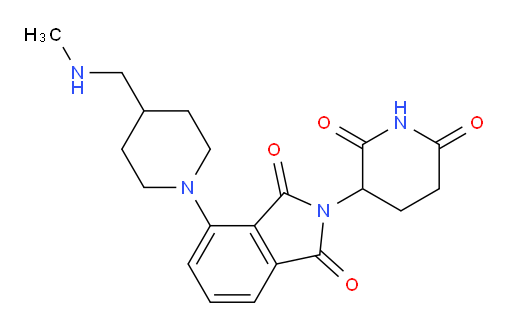 2-(2,6-dioxopiperidin-3-yl)-4-(4-((methylamino)methyl)piperidin-1-yl)isoindoline-1,3-dione