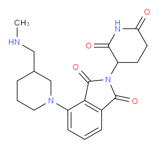 2-(2,6-dioxopiperidin-3-yl)-4-(3-((methylamino)methyl)piperidin-1-yl)isoindoline-1,3-dione