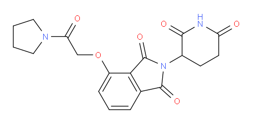 2-(2,6-dioxopiperidin-3-yl)-4-(2-oxo-2-(pyrrolidin-1-yl)ethoxy)isoindoline-1,3-dione