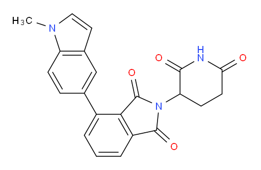 2-(2,6-dioxopiperidin-3-yl)-4-(1-methyl-1H-indol-5-yl)isoindoline-1,3-dione