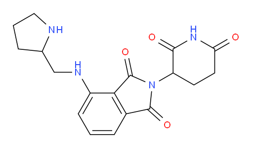2-(2,6-dioxopiperidin-3-yl)-4-((pyrrolidin-2-ylmethyl)amino)isoindoline-1,3-dione