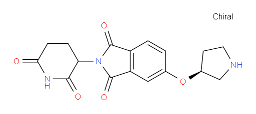 2-(2,6-dioxopiperidin-3-yl)-5-((S)-pyrrolidin-3-yloxy)isoindoline-1,3-dione