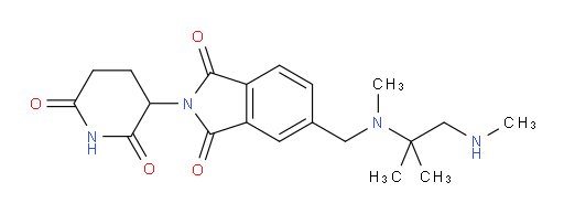 2-(2,6-dioxopiperidin-3-yl)-5-((methyl(2-methyl-1-(methylamino)propan-2-yl)amino)methyl)isoindoline-1,3-dione