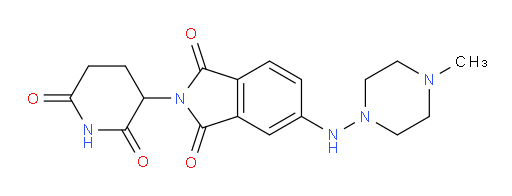 2-(2,6-dioxopiperidin-3-yl)-5-((4-methylpiperazin-1-yl)amino)isoindoline-1,3-dione