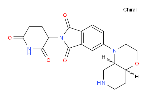2-(2,6-dioxopiperidin-3-yl)-5-((4aR,8aS)-hexahydro-2H-pyrido[4,3-b][1,4]oxazin-4(3H)-yl)isoindoline-1,3-dione