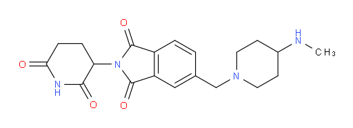 2-(2,6-dioxopiperidin-3-yl)-5-((4-(methylamino)piperidin-1-yl)methyl)isoindoline-1,3-dione
