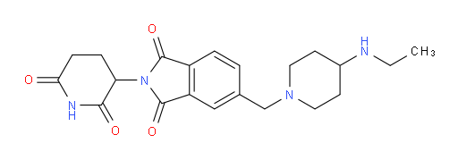 2-(2,6-dioxopiperidin-3-yl)-5-((4-(ethylamino)piperidin-1-yl)methyl)isoindoline-1,3-dione