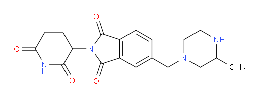 2-(2,6-dioxopiperidin-3-yl)-5-((3-methylpiperazin-1-yl)methyl)isoindoline-1,3-dione