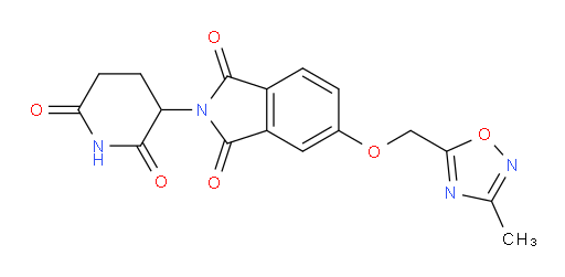 2-(2,6-dioxopiperidin-3-yl)-5-((3-methyl-1,2,4-oxadiazol-5-yl)methoxy)isoindoline-1,3-dione