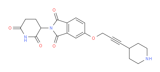 2-(2,6-dioxopiperidin-3-yl)-5-((3-(piperidin-4-yl)prop-2-yn-1-yl)oxy)isoindoline-1,3-dione
