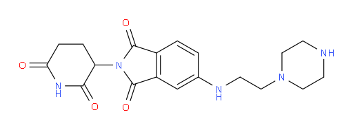 2-(2,6-dioxopiperidin-3-yl)-5-((2-(piperazin-1-yl)ethyl)amino)isoindoline-1,3-dione