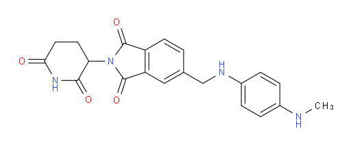 2-(2,6-dioxopiperidin-3-yl)-5-(((4-(methylamino)phenyl)amino)methyl)isoindoline-1,3-dione