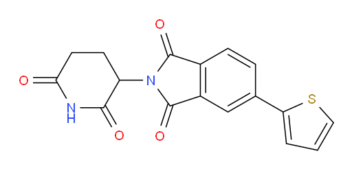 2-(2,6-dioxopiperidin-3-yl)-5-(thiophen-2-yl)isoindoline-1,3-dione