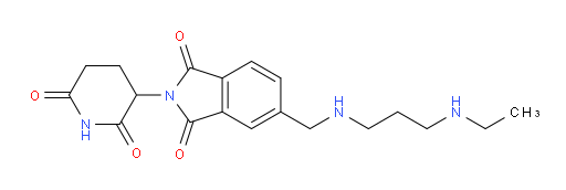 2-(2,6-dioxopiperidin-3-yl)-5-(((3-(ethylamino)propyl)amino)methyl)isoindoline-1,3-dione