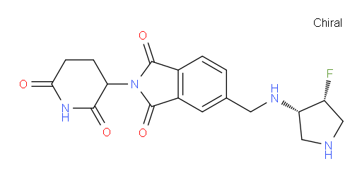 2-(2,6-dioxopiperidin-3-yl)-5-((((3S,4R)-4-fluoropyrrolidin-3-yl)amino)methyl)isoindoline-1,3-dione