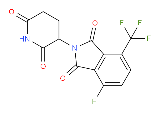 2-(2,6-dioxopiperidin-3-yl)-4-fluoro-7-(trifluoromethyl)isoindoline-1,3-dione