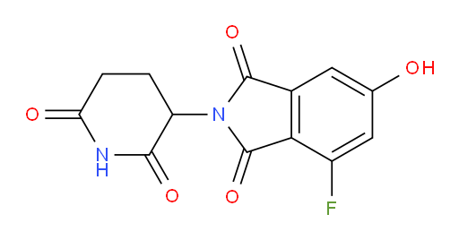 2-(2,6-dioxopiperidin-3-yl)-4-fluoro-6-hydroxyisoindoline-1,3-dione