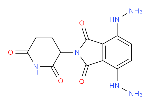 2-(2,6-dioxopiperidin-3-yl)-4,7-dihydrazinylisoindoline-1,3-dione