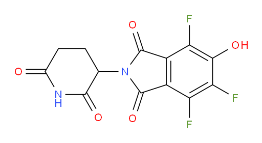 2-(2,6-dioxopiperidin-3-yl)-4,5,7-trifluoro-6-hydroxyisoindoline-1,3-dione