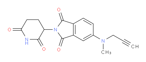 2-(2,6-dioxopiperidin-3-yl)-5-(methyl(prop-2-yn-1-yl)amino)isoindoline-1,3-dione