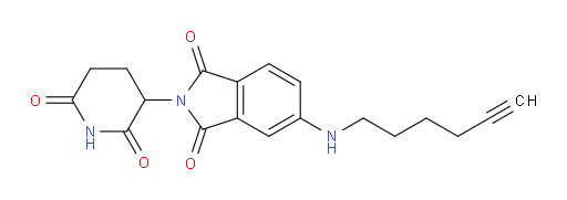 2-(2,6-dioxopiperidin-3-yl)-5-(hex-5-yn-1-ylamino)isoindoline-1,3-dione
