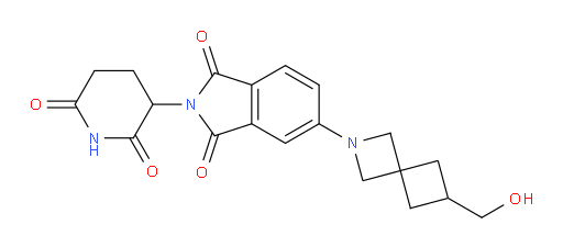 2-(2,6-dioxopiperidin-3-yl)-5-(6-(hydroxymethyl)-2-azaspiro[3.3]heptan-2-yl)isoindoline-1,3-dione