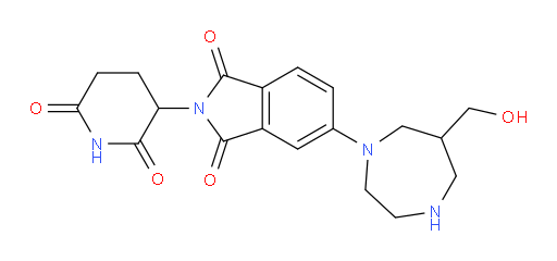 2-(2,6-dioxopiperidin-3-yl)-5-(6-(hydroxymethyl)-1,4-diazepan-1-yl)isoindoline-1,3-dione