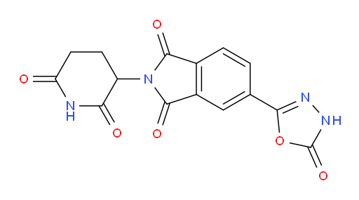 2-(2,6-dioxopiperidin-3-yl)-5-(5-oxo-4,5-dihydro-1,3,4-oxadiazol-2-yl)isoindoline-1,3-dione