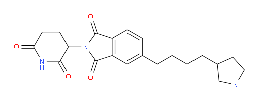 2-(2,6-dioxopiperidin-3-yl)-5-(4-(pyrrolidin-3-yl)butyl)isoindoline-1,3-dione