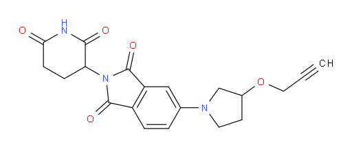 2-(2,6-dioxopiperidin-3-yl)-5-(3-(prop-2-yn-1-yloxy)pyrrolidin-1-yl)isoindoline-1,3-dione