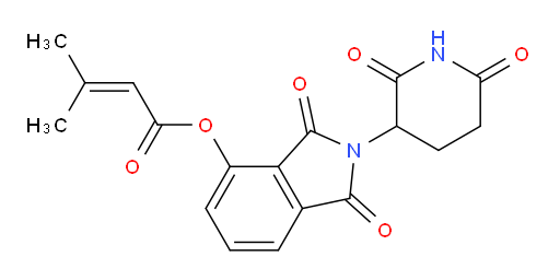 2-(2,6-dioxopiperidin-3-yl)-1,3-dioxoisoindolin-4-yl 3-methylbut-2-enoate