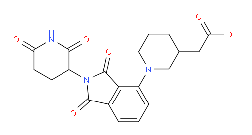2-(1-(2-(2,6-dioxopiperidin-3-yl)-1,3-dioxoisoindolin-4-yl)piperidin-3-yl)acetic acid