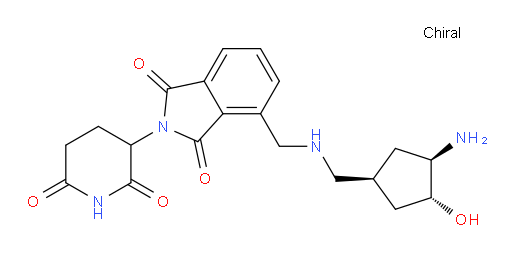 4-(((((1S,3R,4R)-3-amino-4-hydroxycyclopentyl)methyl)amino)methyl)-2-(2,6-dioxopiperidin-3-yl)isoindoline-1,3-dione
