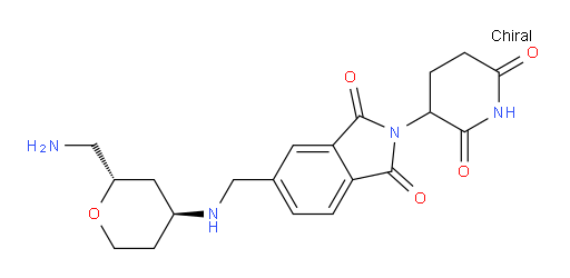 5-((((2S,4S)-2-(aminomethyl)tetrahydro-2H-pyran-4-yl)amino)methyl)-2-(2,6-dioxopiperidin-3-yl)isoindoline-1,3-dione