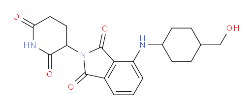 2-(2,6-dioxopiperidin-3-yl)-4-((4-(hydroxymethyl)cyclohexyl)amino)isoindoline-1,3-dione