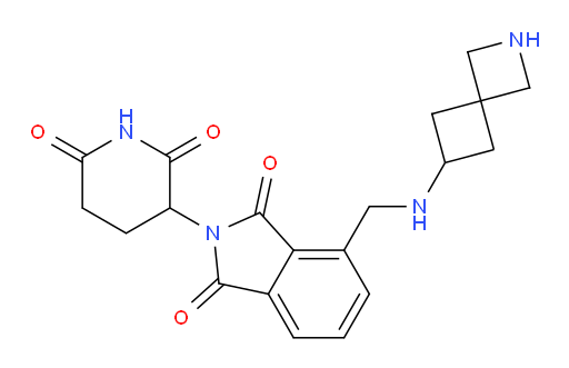 4-((2-azaspiro[3.3]heptan-6-ylamino)methyl)-2-(2,6-dioxopiperidin-3-yl)isoindoline-1,3-dione