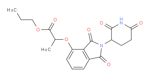 propyl 2-((2-(2,6-dioxopiperidin-3-yl)-1,3-dioxoisoindolin-4-yl)oxy)propanoate