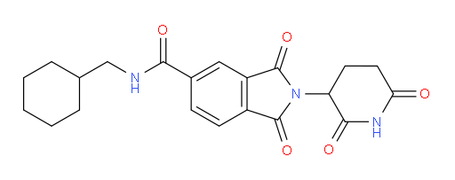 N-(cyclohexylmethyl)-2-(2,6-dioxopiperidin-3-yl)-1,3-dioxoisoindoline-5-carboxamide
