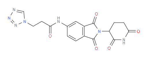 N-(2-(2,6-dioxopiperidin-3-yl)-1,3-dioxoisoindolin-5-yl)-3-(1H-tetrazol-1-yl)propanamide