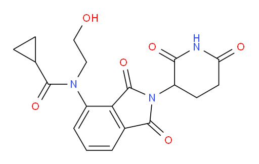 N-(2-(2,6-dioxopiperidin-3-yl)-1,3-dioxoisoindolin-4-yl)-N-(2-hydroxyethyl)cyclopropanecarboxamide