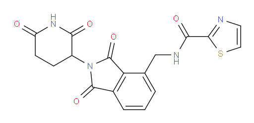 N-((2-(2,6-dioxopiperidin-3-yl)-1,3-dioxoisoindolin-4-yl)methyl)thiazole-2-carboxamide
