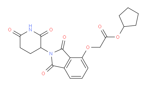 cyclopentyl 2-((2-(2,6-dioxopiperidin-3-yl)-1,3-dioxoisoindolin-4-yl)oxy)acetate
