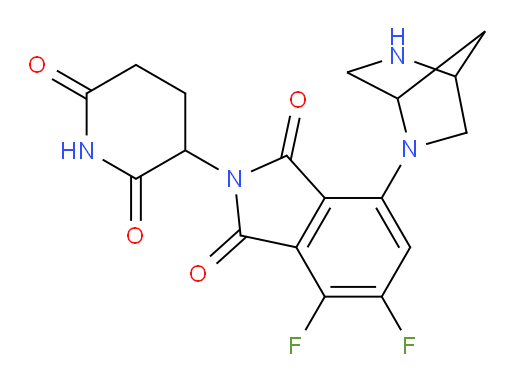 7-(2,5-diazabicyclo[2.2.1]heptan-2-yl)-2-(2,6-dioxopiperidin-3-yl)-4,5-difluoroisoindoline-1,3-dione