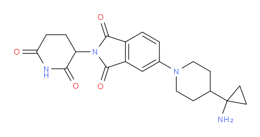 5-(4-(1-aminocyclopropyl)piperidin-1-yl)-2-(2,6-dioxopiperidin-3-yl)isoindoline-1,3-dione