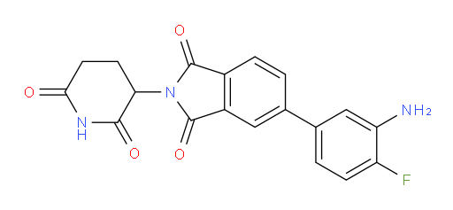 5-(3-amino-4-fluorophenyl)-2-(2,6-dioxopiperidin-3-yl)isoindoline-1,3-dione