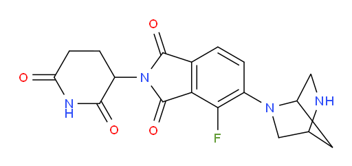 5-(2,5-diazabicyclo[2.2.1]heptan-2-yl)-2-(2,6-dioxopiperidin-3-yl)-4-fluoroisoindoline-1,3-dione