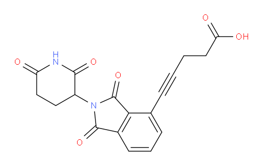 5-(2-(2,6-dioxopiperidin-3-yl)-1,3-dioxoisoindolin-4-yl)pent-4-ynoic acid