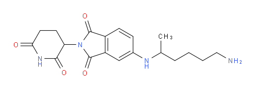 5-((6-aminohexan-2-yl)amino)-2-(2,6-dioxopiperidin-3-yl)isoindoline-1,3-dione