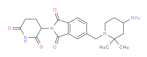 5-((4-amino-2,2-dimethylpiperidin-1-yl)methyl)-2-(2,6-dioxopiperidin-3-yl)isoindoline-1,3-dione